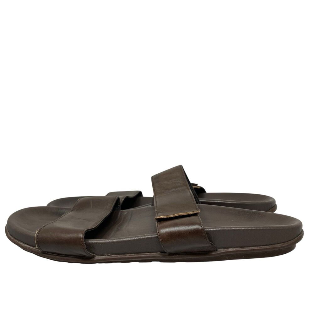 Naot Maldive Sandals Mens 13 Brown Leather Comfort Slides Comfort Strappy Summer - Picture 7 of 14